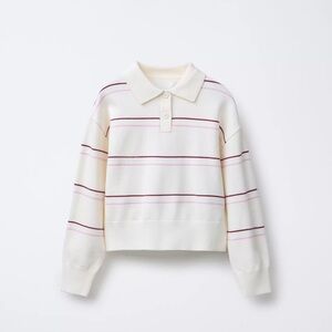 STRIPED KNIT POLO